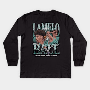 LaMelo Ball Charlotte Vintage Kids Long Sleeve T-Shirt